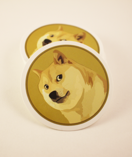 dogecoin sticker